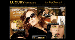 Desktop Screenshot of luxurythemagazine.com